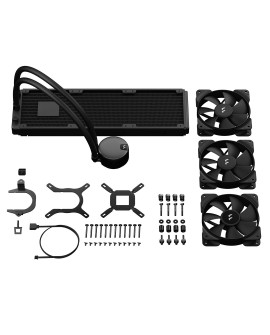 Fractal Design Lumen S36 v2 Procesor Chłodnica cieczy all-in-one 12 cm Czarny 1 szt.