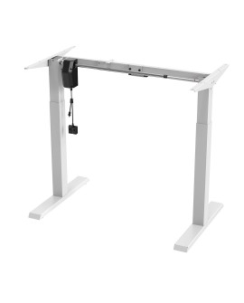 ERGO OFFICE BIURKO ELEKTRYCZNE REGULACJA WYSOKOŚCI BIAŁE ER-403W