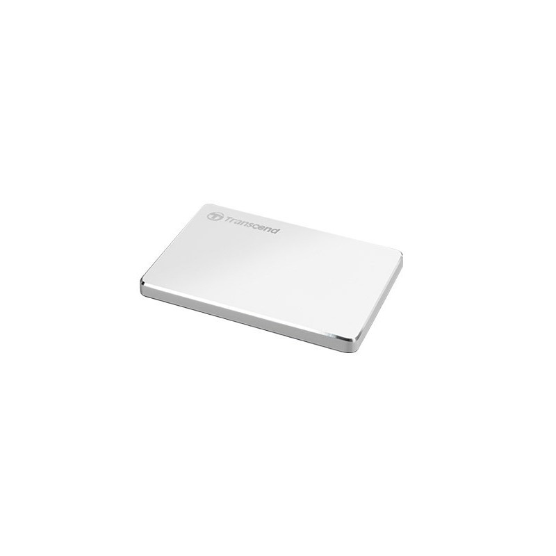 Transcend StoreJet 25C3S zewnętrzny dysk twarde 2 TB 2.5" USB Type-C 3.2 Gen 1 (3.1 Gen 1) Srebrny