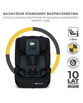 Kinderkraft fotelik COMFORT UP i-Size 9-36kg Czarny