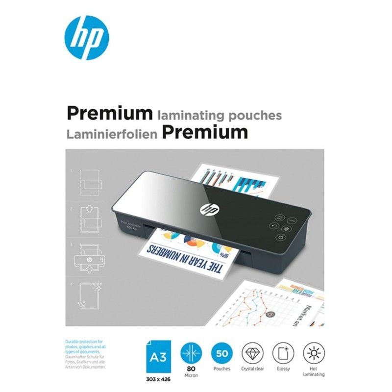 HP Folia laminacyjna PREMIUM A3 80 mic, 50 szt.