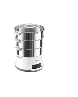 Tefal Convenient Series Deluxe VC502D szybkowar parowy 3 kosz. Blat 900 W Stal nierdzewna, Biały