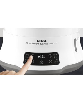 Tefal Convenient Series Deluxe VC502D szybkowar parowy 3 kosz. Blat 900 W Stal nierdzewna, Biały