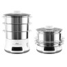 Tefal Convenient Series Deluxe VC502D szybkowar parowy 3 kosz. Blat 900 W Stal nierdzewna, Biały