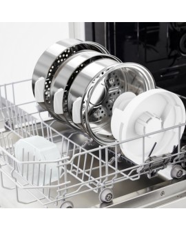 Tefal Convenient Series Deluxe VC502D szybkowar parowy 3 kosz. Blat 900 W Stal nierdzewna, Biały