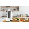 Tefal Convenient Series Deluxe VC502D szybkowar parowy 3 kosz. Blat 900 W Stal nierdzewna, Biały
