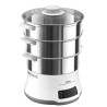 Tefal Convenient Series Deluxe VC502D szybkowar parowy 3 kosz. Blat 900 W Stal nierdzewna, Biały