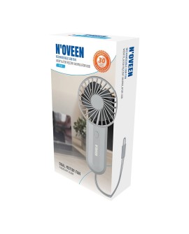 Wentylator ręczny akumulator USB NOVEEN F220