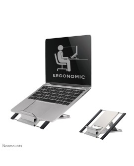 Neomounts NSLS100 stojak na laptop Półka wysięgnikowa na notebooka Srebrny 55,9 cm (22")