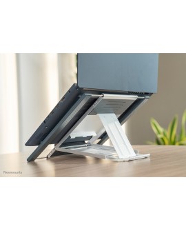 Neomounts NSLS100 stojak na laptop Półka wysięgnikowa na notebooka Srebrny 55,9 cm (22")