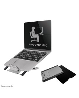 Neomounts NSLS100 stojak na laptop Półka wysięgnikowa na notebooka Srebrny 55,9 cm (22")