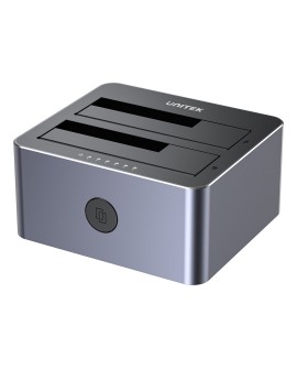 Stacja dokująca dla dysków pamięci masowej - Unitek (Y-3026GY01-EU) 2x SATA III 2.5"/3.5" USB 3.0 5Gbps