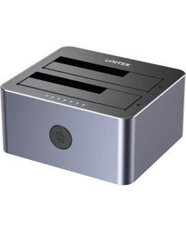 Stacja dokująca dla dysków pamięci masowej - Unitek (Y-3026GY01-EU) 2x SATA III 2.5"/3.5" USB 3.0 5Gbps