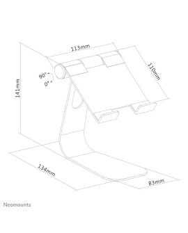Neomounts by Newstar DS15-050 Uchwyt pasywny Tablet/UMPC Srebrny