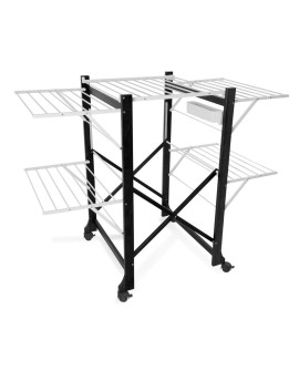 ARREDAMENTI ALIANTE Suszarka na pranie - 132 x 105 cm, Czarny