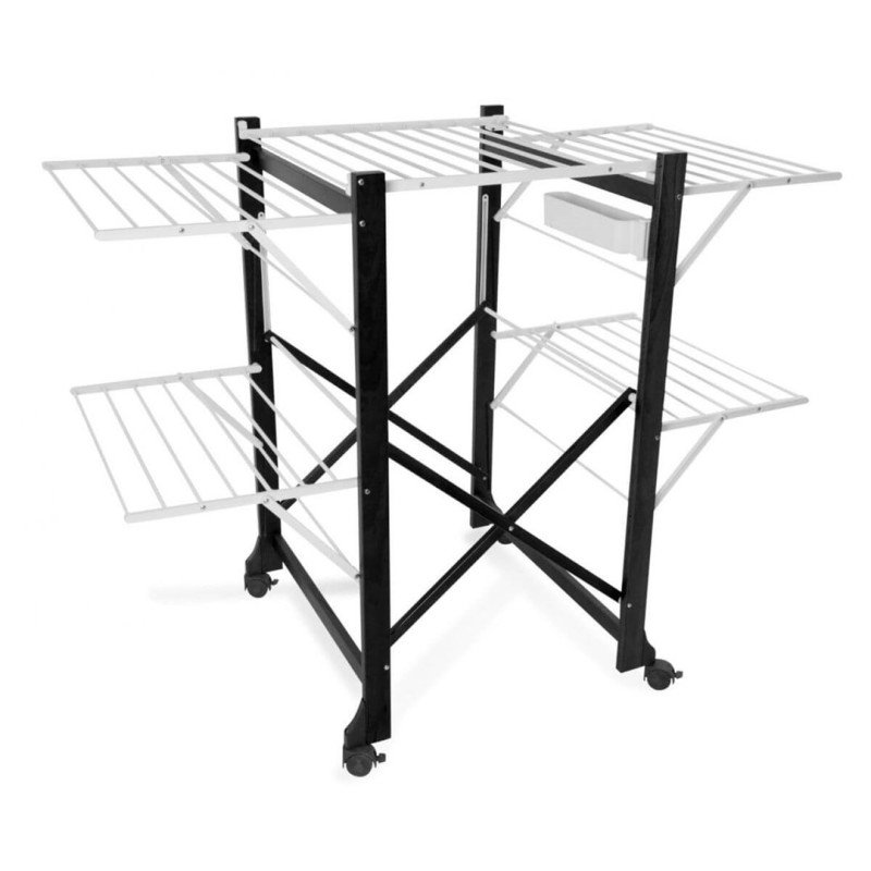 ARREDAMENTI ALIANTE Suszarka na pranie - 132 x 105 cm, Czarny