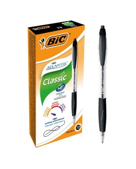 BIC Atlantis Stick Czarny 12 szt.