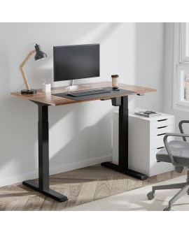 Biurko elektryczne regulacja wys. Ergo Office, max wys 123cm, max - 70 kg, bez blatu do pracy stojąco siedzącej, czarne, ER-403B