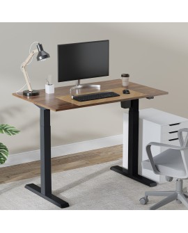 Biurko elektryczne regulacja wys. Ergo Office, max wys 123cm, max - 70 kg, bez blatu do pracy stojąco siedzącej, czarne, ER-403B