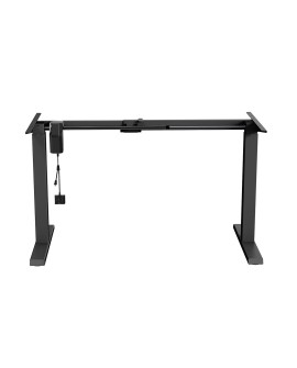 Biurko elektryczne regulacja wys. Ergo Office, max wys 123cm, max - 70 kg, bez blatu do pracy stojąco siedzącej, czarne, ER-403B