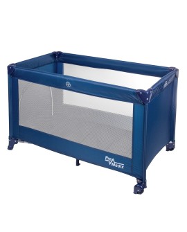 PROMEDIX ŁÓŻECZKO TURYSTYCZNE DZIECIĘCE 65X125CM NIEBIESKIE PR-803B