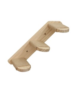 KERBL Drewniana drabinka dla kota, długość 38 cm, z jutą