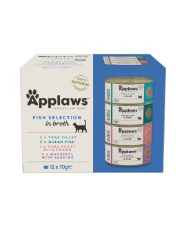 Applaws Cat Tin Multipack Fish Collection 12x70g
