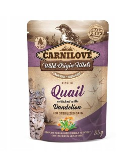 Carnilove Cat Pouch Quail&Dendelion Sterilized 85g