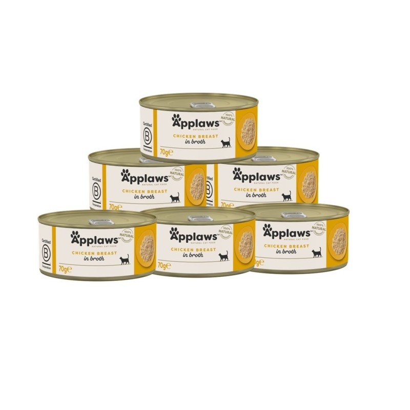 Applaws Cat Tin Chicken Breast 6x70g