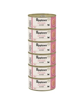 Applaws Cat Tin Tuna Fillet with Prawn 6x70g
