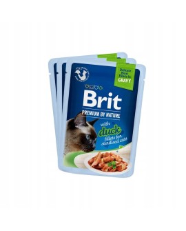 Brit Premium dla kotów sterylizowanych saszetki w sosie mix smaków 12x85
