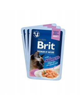 Brit Premium dla kotów sterylizowanych saszetki w sosie mix smaków 12x85