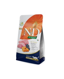 FARMINA N&D Pumpkin Cat Lamb&Blueberry Neutered - sucha karma dla kota - 300 g