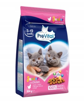 PREVITAL kurczak karma sucha karma kocięta 0,95kg