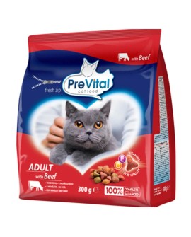 PREVITAL wołowina karma sucha dla kotów 300g