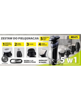 Zestaw do golenia 5w1 USB MAESTRO MR-675