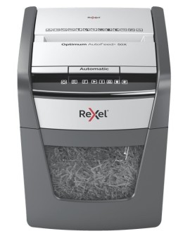 Rexel Niszczarka Optimum AutoFeed+ 50X, (P-4), 50 kartek, 20 l kosz