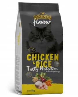 Divinus FLAVOUR dla kota kurczak z ryżem 18 kg