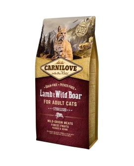 CARNILOVE CAT LAMB&WILD BOAR STERILISED 6kg