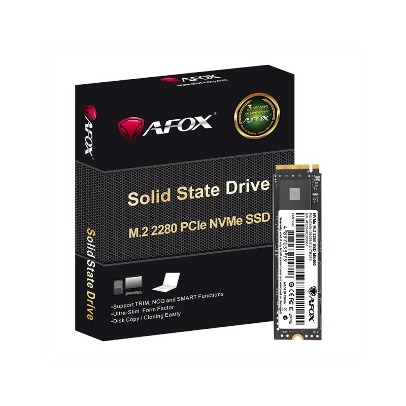 AFOX ME400 SSD M.2 PCI-E 4.0 X4 2TB TLC 7.4 / 6.7 GB/S NVME ME400-2048GN