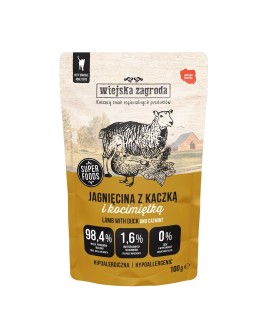 Wiejska Zagroda Karma mokra dla kota Jagnięcina z kaczką i kocimiętką (dorosły) 100g (12 szt/op)