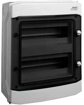 Obudowa instalacyjna natynkowa, plastikowa, natynk., IP65, 2 rzędy, 12 modułów, 1500V DC
