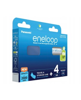 PANASONIC ENELOOP AA 2000mAh 4 szt + CASE