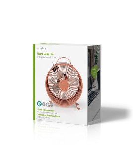 Nedis FNCL10PK20 wiatrak domowy Różowy