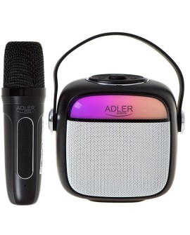 Adler AD 1199 black Głośnik do karaoke z mikrofonem - SD/USB/AUX/Bluetooth