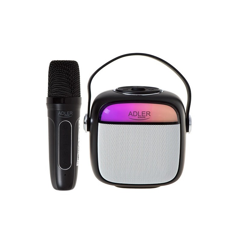 Adler AD 1199 black Głośnik do karaoke z mikrofonem - SD/USB/AUX/Bluetooth