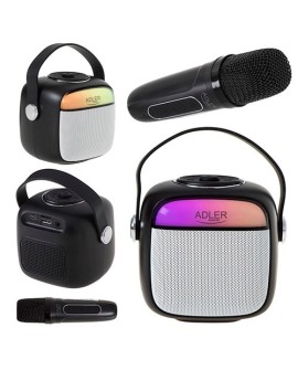 Adler AD 1199 black Głośnik do karaoke z mikrofonem - SD/USB/AUX/Bluetooth