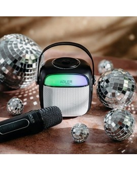 Adler AD 1199 black Głośnik do karaoke z mikrofonem - SD/USB/AUX/Bluetooth