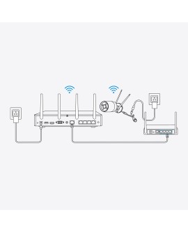 Reolink NVS12W - 12-kanałowy rejestrator NVR Wi-Fi 6, obsługa kamer do 16 MP, Wi-Fi 5/2,4 GHz, dysk twardy 2 TB, pojemność