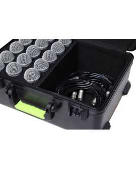 Shure SH-MICCASE15 - Plastikowa walizka z zatrzaskami na Mikrofony (15)